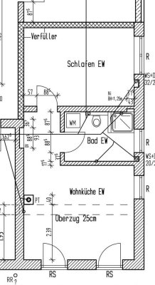 ländliche 2-Zimmer-Wohnung