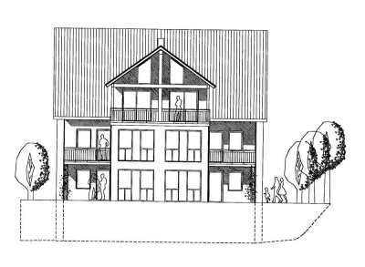 3 Zi.-Wohnung mod. hell, provisionsfrei, Terrasse, FBHeizung, Garage, zentr. u. ruhige Lage