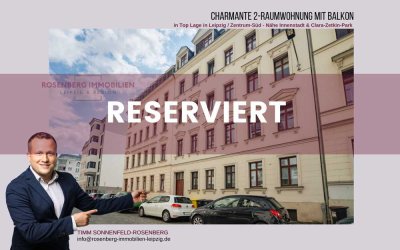 *RESERVIERT* Modern wohnen im Herzen von Leipzig – ruhig, zentral und sofort bezugsfrei!