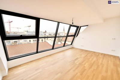 Neubau-Dachgeschoss-Maisonette mit 2 Terrassen, Weitblick, Klimaanlage &amp; Fußbodenheizung