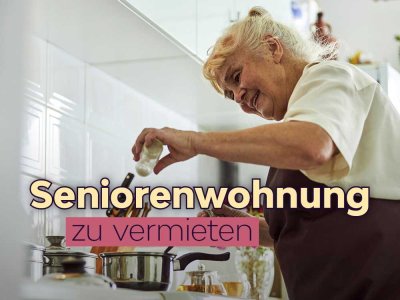 Seniorengerechte 2-Raumwohnung mit ebenerdiger Dusche, Aufzug und Balkon.