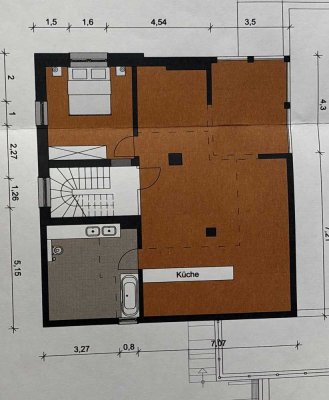 Wunderschöne moderne  Dachwohnung Panoramasicht auf die Rheinauen