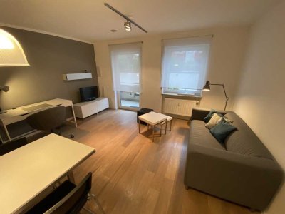 Stilvolle 1-Raum-Wohnung mit gehobener Innenausstattung mit Balkon und Einbauküche in Würzburg