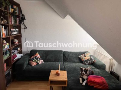 Tauschwohnung: Schöne 3-Zimmer Dachgeschosswohnung in Stadtwaldnähe