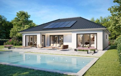 Smarter Bungalow mit unverbaubarem Weitblick - Erst BAUEN - dann ZAHLEN!