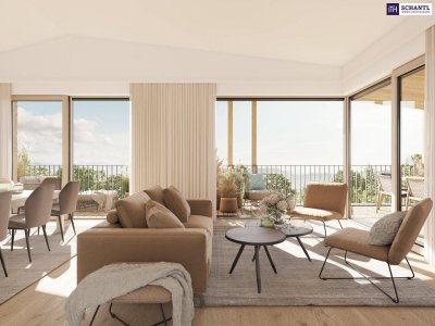 EXZELLENTES PENTHOUSE + GRÜNBLICK! Traum-PENTHOUSE: Eine Oase zum Wohlfühlen mit hochwertigen Materialien und tollem Design! 100 m² DACHTERRASSE mit Ausblick auf die grüne Steiermark! PROVISIONSFREI!!!