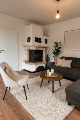 TOP Sanierte 3 Raum Wohnung mit Garten, Kamin, Keller, Dachboden