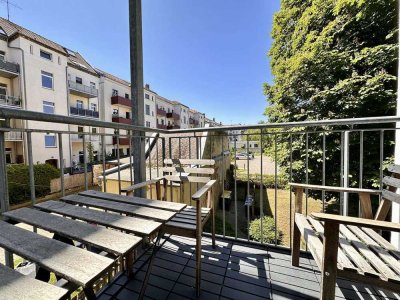Lichtdurchflutete 2-Zimmer-Wohnung mit Westbalkon