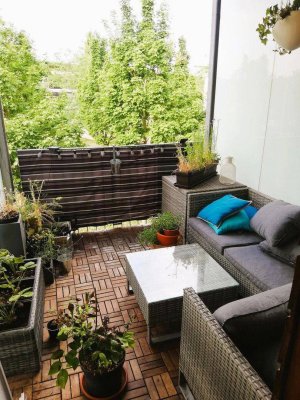 Naturnahe grüne Wohnung Linz Solarcity mit moderner Küche