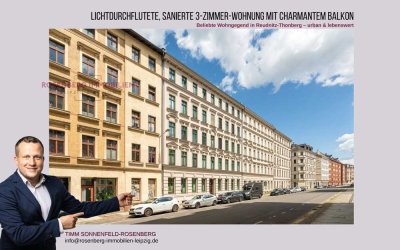 3-Raumwohnung mit Balkon in urbaner Lage in Leipzig / Reudnitz-Thonberg