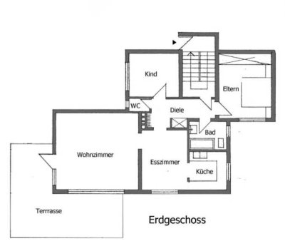 Vollständig renovierte 4ZKB, Gäste-WC, Terrasse, Garten, Keller, Garage in Winkel zu vermieten