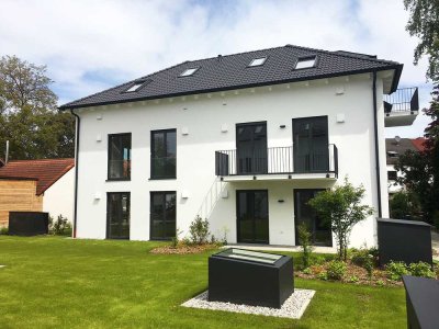 Erstbezug - Exklusive 2-Zimmer-EG-Wohnung mit Terrasse in Bestlage von Gröbenzell zu vermieten