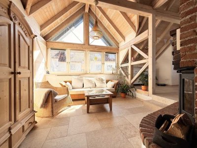 Mediterranes Wohngefühl in Senden-Ay: Stilvolle Wohnung mit ca. 155 m² Gartenanteil