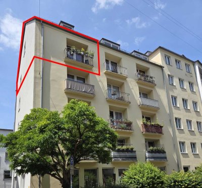 Sanierte Dachgeschoss-Maisonett-Wohnung zu Vermieten | 3-Zimmer-Wohnung (98m²)