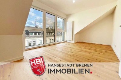 Flüsseviertel / Wohnen über den Dächern Bremens – Lichtdurchflutete Maisonette im Erstbezug