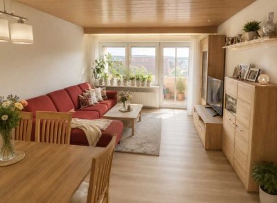 Frisch sanierte 3,5-Zimmer-Wohnung mit Balkon in Feldrandlage von Heilbronn-Horkheim