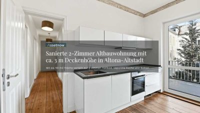 Einzugsbereite, sanierte 2-Zimmer Altbauwohnung mit Balkon in Altona-Altstadt