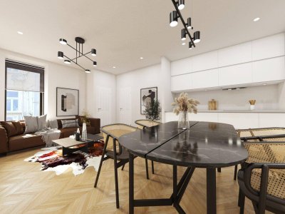 STADTWOHNUNG - Erstbezug - ca. 54m² NFL - 2 Zimmer - in Sanierung - hochwertige Ausstattung - Stilaltbau