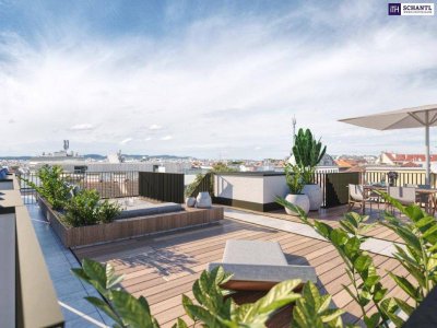 Welch geniales Penthouse - 175 m² Wohnfläche mit 72 m² Dachterrasse on TOP und privater Liftfahrt!
