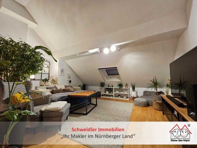 Kapitalanlage mit Charme: Vermietete 2,5-Zi-Galeriewohnung mit Balkon & Stellplatz in Schwarzenbruck