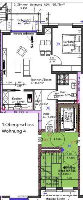 In Neubau Zweizimmerwohnung mit Balkon & TG zu vermieten