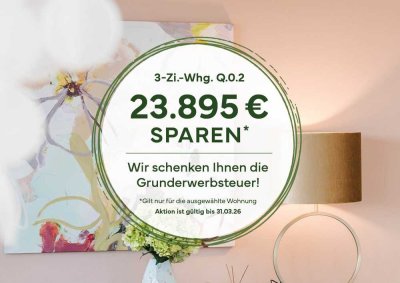Grunderwerbsteuer geschenkt | 3-Zimmer-Wohnung mit Terrasse