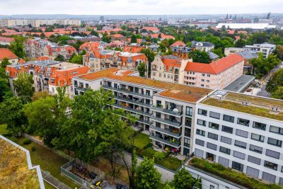 Moderner Neubau in zentraler Lage der Südvorstadt, mit Aufzug, TG, FB-Hzg., offene Küche, etc.