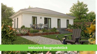 INKLUSIVE Baugrundstück: Der Bungalow mit dem charmanten Walmdach – stufenlos glücklich sein in K...