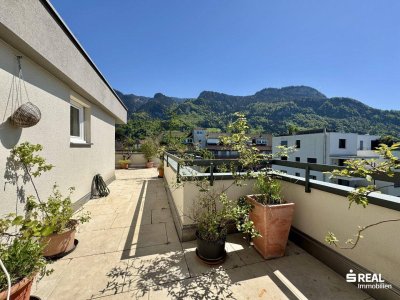 Tolle 4-Zimmer-Penthousewohnung mit großer Terrasse &amp; Garagenbox