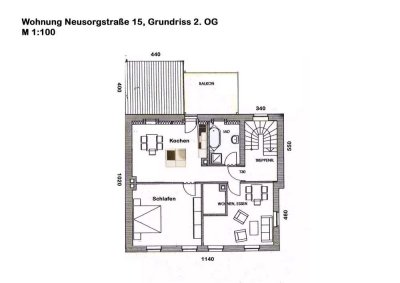 Exklusive 2,5-Zimmer-Wohnung mit gehobener Innenausstattung mit EBK in Nürnberg