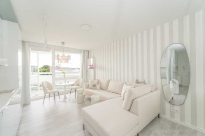 Stylisches Apartment mit Balkon Blick auf Hafen und St.Pauli