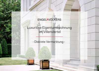 Top-sanierte Eigentumswohnung in repräsentativer Villa mit eigenem Garten und Garage