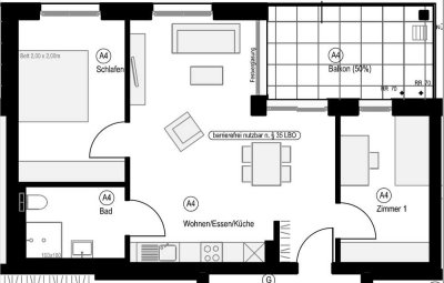 Neuwertige 3-Zi.-Whg. (Baujahr 2021) mit Balkon, Aufzug, EBK & TG – Stetten/Echterdingen