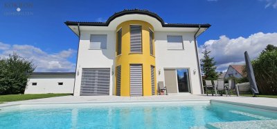 Hochwertiges Niedrig-Energie-Einfamilienhaus mit eigenem Salzwasser-Pool?