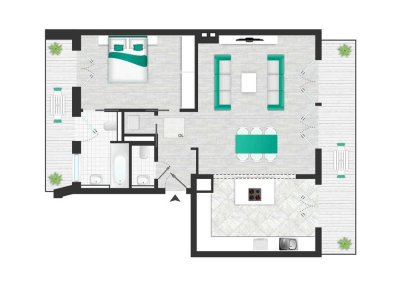 Luxus im Höhenflug: Penthouse mit Blick nahe Berlins Ikone Ku’damm