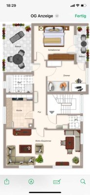 3-Zimmer-Wohnung mit Einbauküche in Kernen im Remstal