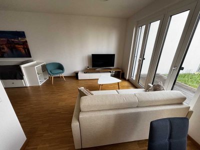Exklusive voll möblierte 1-Zimmer-Wohnung mit gehobener Innenausstattung mit EBK in Karlsruhe