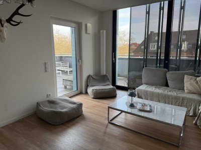 Urbaner Wohntraum: Stilvolle Maisonette-Wohnung mit großzügiger Dachterrasse in Münster!