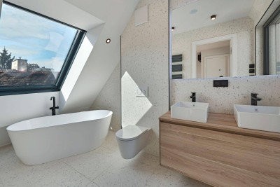 PENTHOUSE mit traumhafter DACHTERRASSE! Geschmackvoller 3-Zimmer-Erstbezug mit direktem Liftzugang