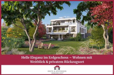 Helle Eleganz im Erdgeschoss – Wohnen mit Weitblick & privatem Rückzugsort