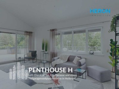PENTHOUSE H - Loft-Charakter mit XXL-Terrasse und einem Tiefgaragenstellplatz inklusive in Heilbronn
