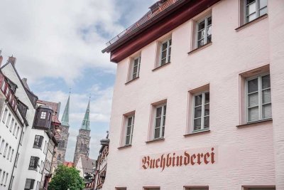 Vollmöblierte 3 Zi. Maisonette Wohnung mit Balkon in St. Sebald