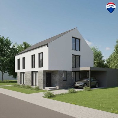 Massivbau KfW40-Doppelhaushälfte mit Grundstück in Citylage – energieeffizient & förderfähig!