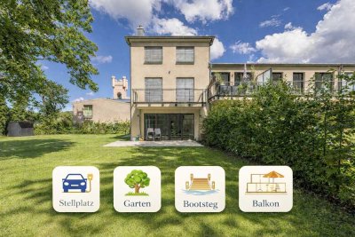 * Einmaliges Insel-Endreihenhaus in Potsdam * privatem Bootssteg & Kamin * 6 Zimmer *