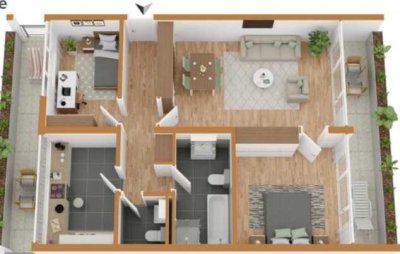 Modernisierte 3-Zimmer-Wohnung mit Balkon und EBK in Marktheidenfeld