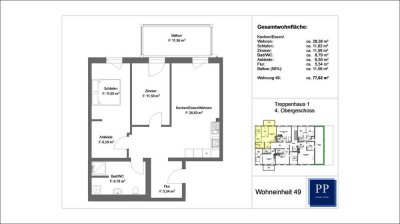 3 - Zimmer Wohnung mit EBK und Balkon in Schweinheim