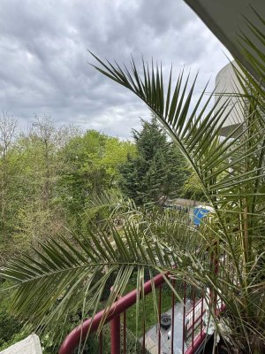 Helle 1,5 Zimmer Wohnung, teilmöbiliert mit Balkon und Klimaanlage in MS-Gievenbeck zu vermieten