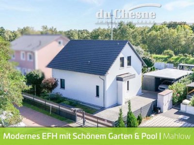 Modernes Einfamilienhaus mit wunderschönem Garten & Swimmingpool