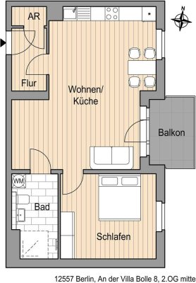 Lust auf Veränderung: praktische 2-Zimmer-Wohnung
