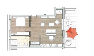 Stilvolle 2-Zi.-Penthouse-Wohnung BEFRISTET mit EBK & Terrasse im Neubaugebiet von Emmendingen
